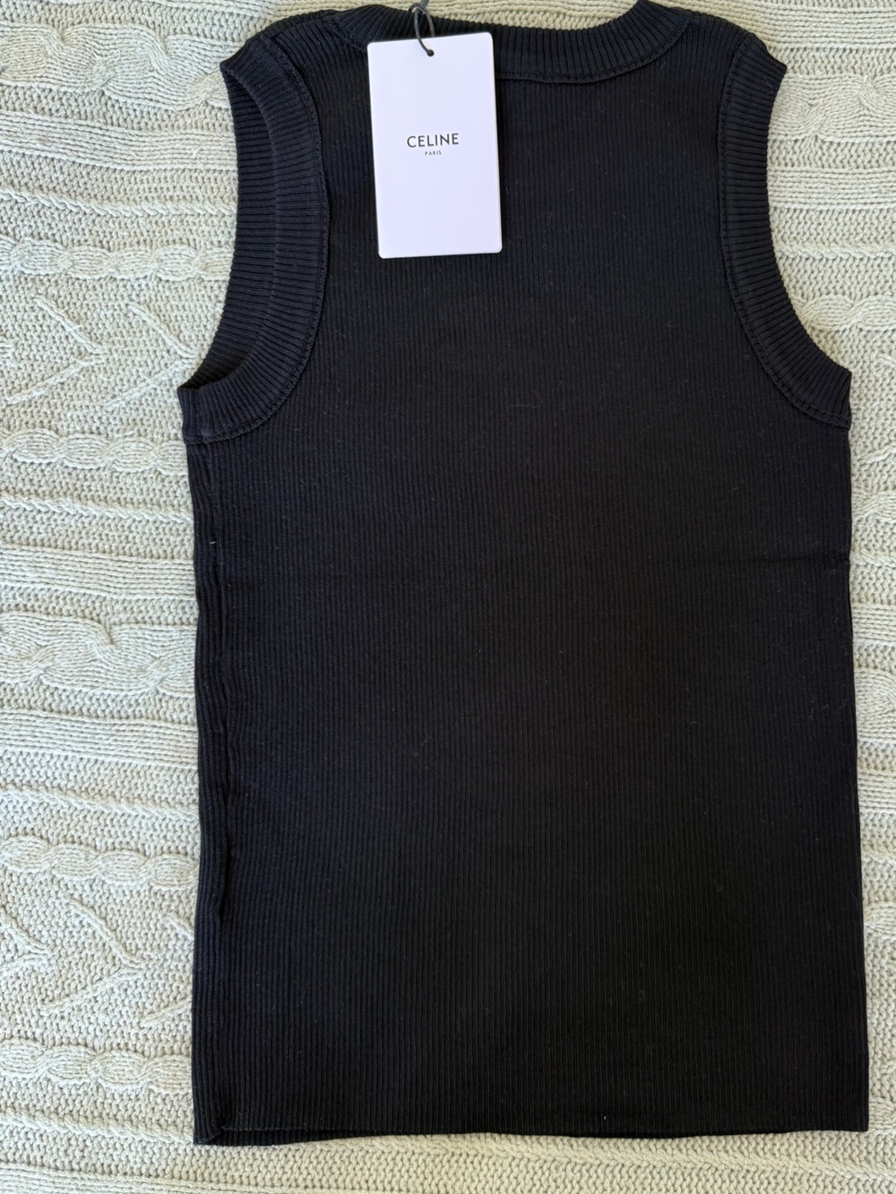 CELINE  Ribbed Top - Picture 2 of 3
